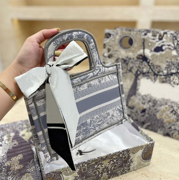 

tote bags designer handbags classic small shopping bag with silk scarf women totes exquisite handbag luxury bag