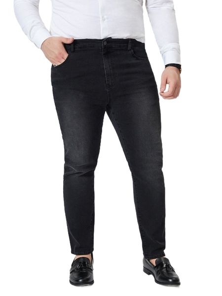 

men zip fly slim straight jeans n8fg#, Blue