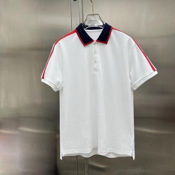 

men polo luxury designer summer mens polos high street fashion casual hip hop streetwear stylist polo t shirts, White;black