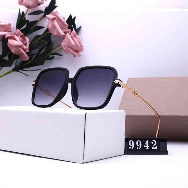 

2022 new trend sunglass frame driving sunglass export 9942, White;black