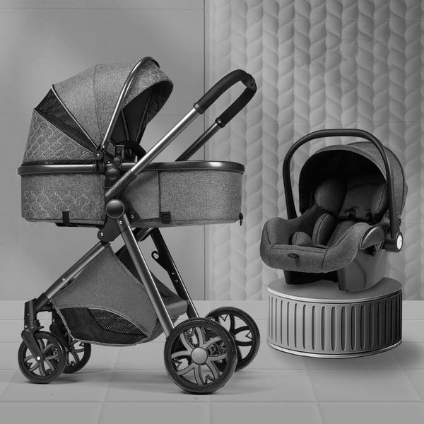 Accessori per parti del passeggino Baby Scroller Passeggino multifunzionale 3 in 1 Passeggini portatili pieghevoli per paesaggi altiPasseggino