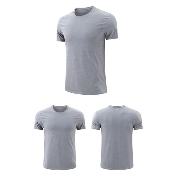 

men's lulu t shirts brand short sleeve t-shirt sports ice fitness quick drying clothes summer round neck loose running sweat wicking lu, White;black