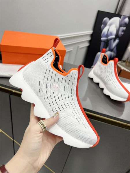 

2022 elling famous brand women's sock shoes classic luxury summer knitted breathable loafers designer walking footwear for girl sneaker