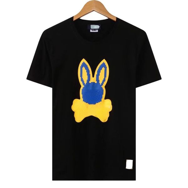 

trendy t shirt psyb short sleeve tshirt classic rabbit 3d print cotton crewneck summer fashion casual loose men and women, White;black