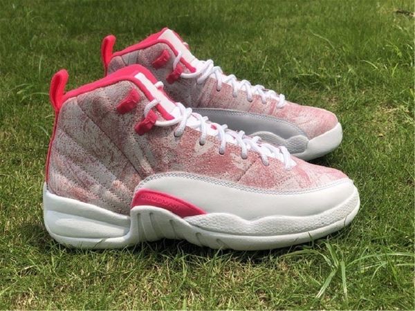 

shoes authentic 12 ice cream womens 12s gs white/arctic punch-hyper pink men sneakers 510815-101 eur 36-43