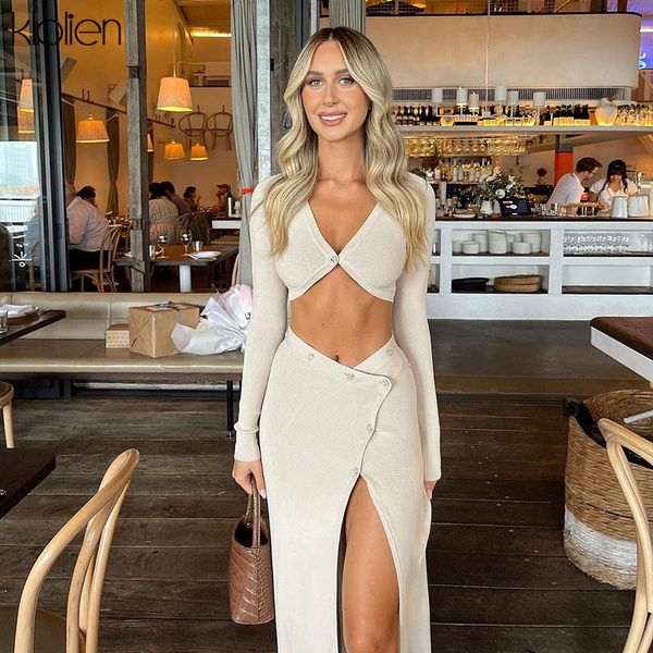 

autumn office lady slim long sleeve t shirt and long skirt two piece set female streetwear solid rib knit skirt set, Black;gray
