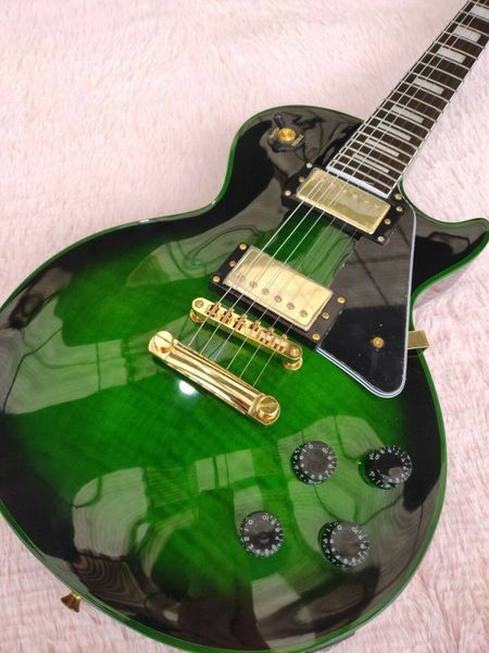 

guitar store standard high green gold electric guitar fast