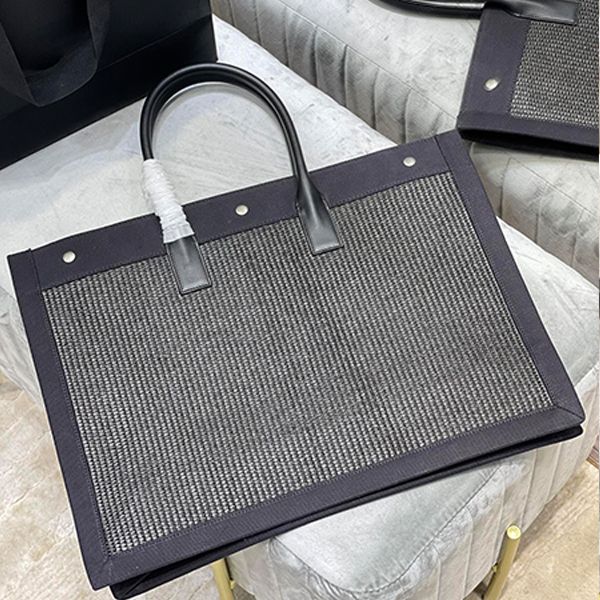 

shopping tote bags new canvas alphabet oversized bag weave embroidery portable beach shoulder large capacity bags horizontal riv gauc y hand
