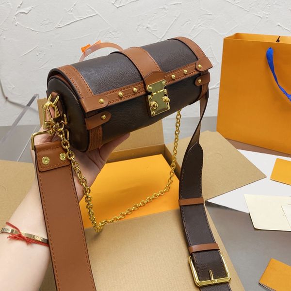 

barrel-shaped crossbody bag designer bags handbags leather high-capacity evening party shopping occasions 7 colors with exquisite packaging