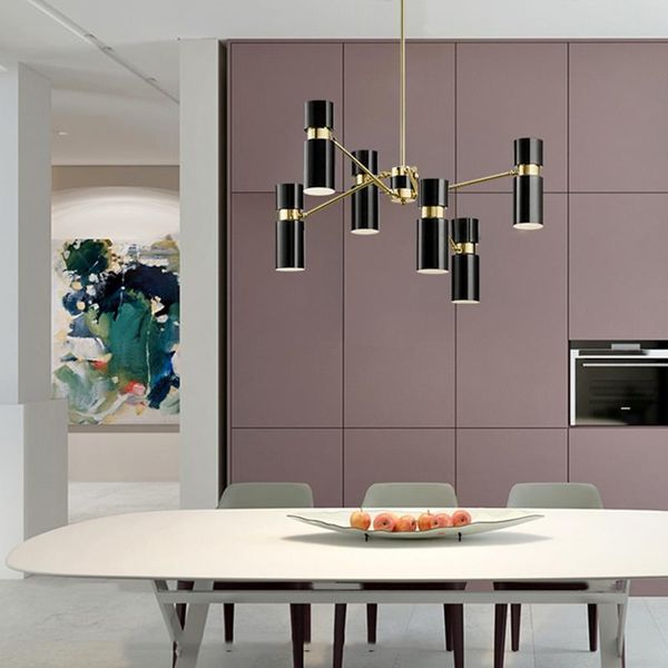 Lâmpadas pendentes Nórdicas Pós-modernas Minimalistas Luxo Luxo Designer de Personalidade Longo Dining Dining Elegante ChandelierPenda