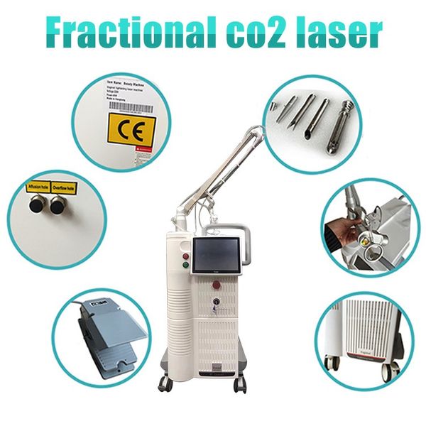 CO2 Fractional Laser Machine Repair Akne Pits Narben Ausrüstung für die Hauterneuerung Dehnungsstreifen Faltenentferner Gesichtsaufhellung Lifting Vagina Straffung