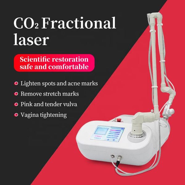 

2022 co2 laser diode fractional skin resurface vaginal tightening 10600nm wrinkle reduction lazer scar removal device, Black