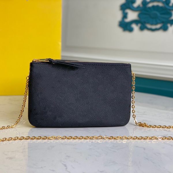 

empreinte real leather bags version double zipper designer lady crossbody chain bags women genuine high end pochette