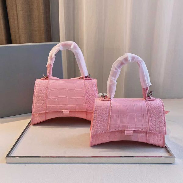 

designers bags luxurys women crossbody shoulder bag large capacity handbag alligator pattern lady purse black and pink