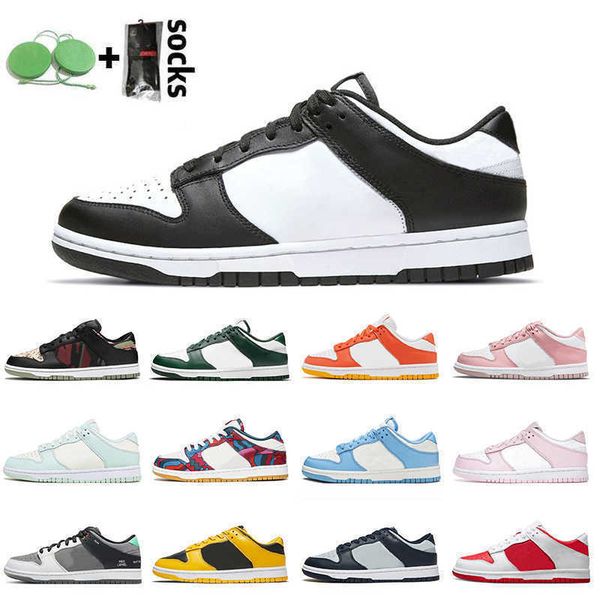 

low 2022 designers running shoes sb unc coast parra abstract art goldenrod black multi camo mens womens skateboard trainers