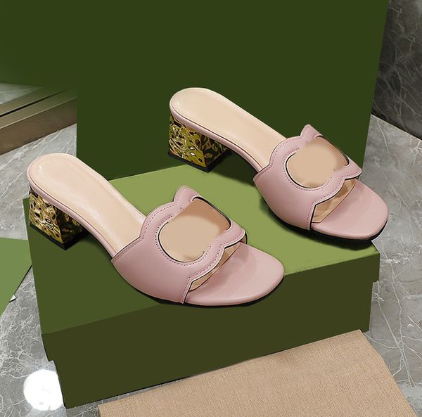 

2022 new designer leather hollow ladies sandals summer flat slippers, Black