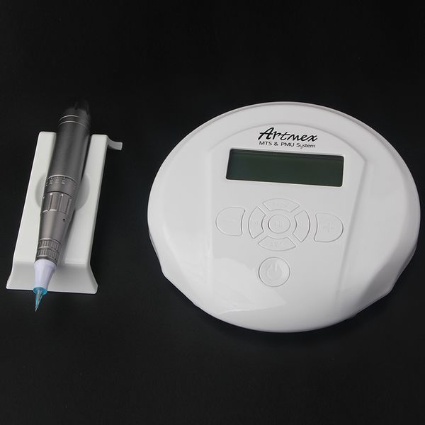 Profissional Microneedle Artmex v6 ​​Maquiagem permanente Máquina de tatuagem Painel de controle digital Micropigmentação MTS PMU 2in1 Dermapen Microneedling Kits