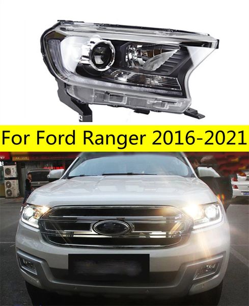 Комплект светодиодных фар для Ford Ranger, светодиодные фары 20 16-2021, передняя лампа дальнего света, указатель поворота Everest, дневные огни