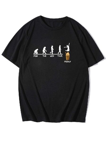 

extended sizes men letter & figure graphic tee 82x1#, White;black