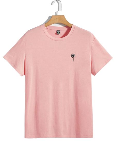 

men coconut tree print tee o8s1#, White;black