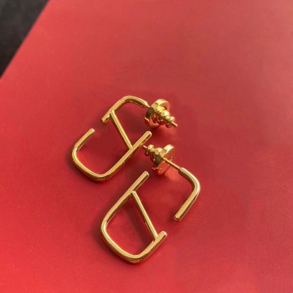 

luxury womens jewelry earrings designer jewellery hoop earrings 18k gold lady brass ear studs luxurious valentine's day gift, Golden;silver