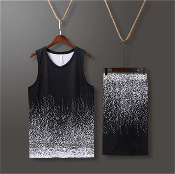 

nb080 basketball jersey sport wears athletic outdoor apparel college, Black