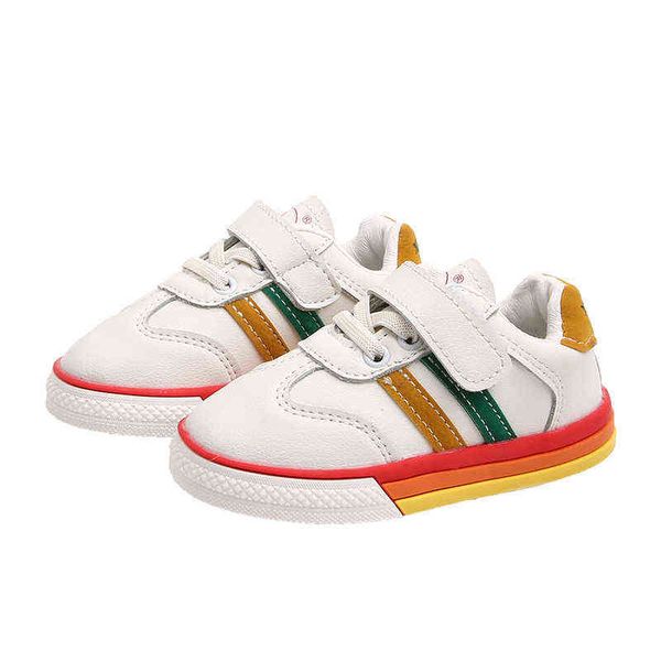 Scarpe per bambini ragazzo ragazza casual scarpe casual non slittamento traspirato per bambini bianchi bidoni tendenza della moda che gestisce studenti sportivi quattro stagioni G220517