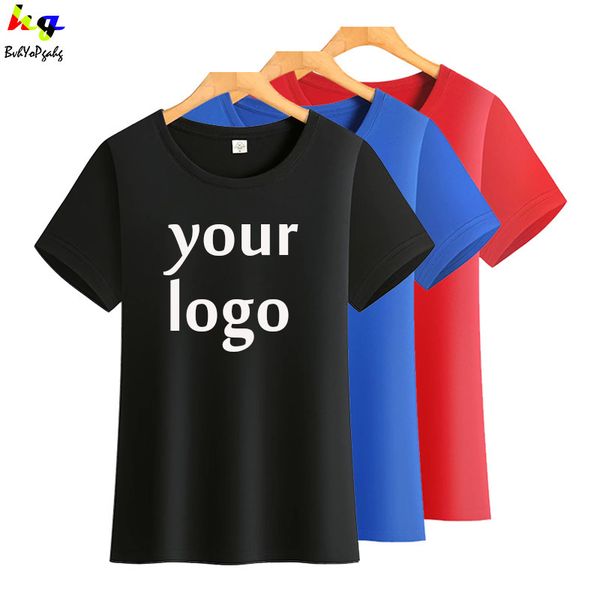 

summer tshirt customizationdesign mens and womens cotton shortsleeved tshirt personality teamadvertising 220609, Black