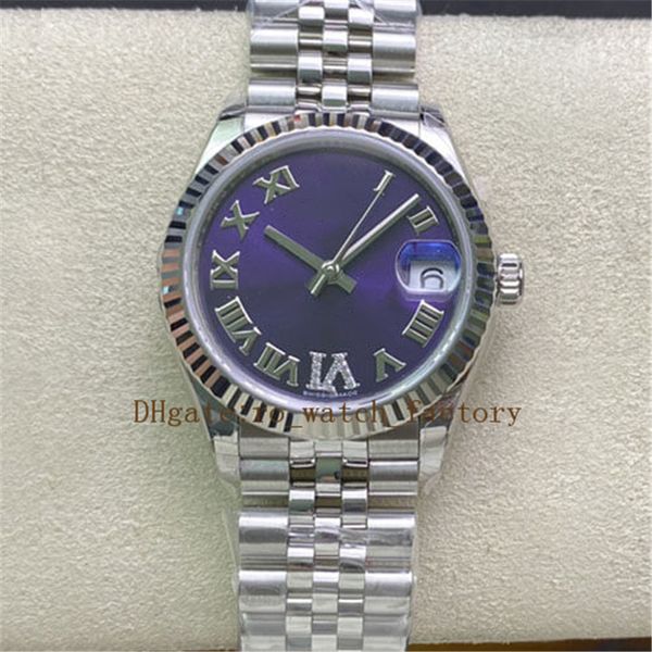 

womens watch cal.2235 stainless steel sapphire waterproof roman numerals m178274 wristwatches triangular pit outer ring disc girl watches, Slivery;brown