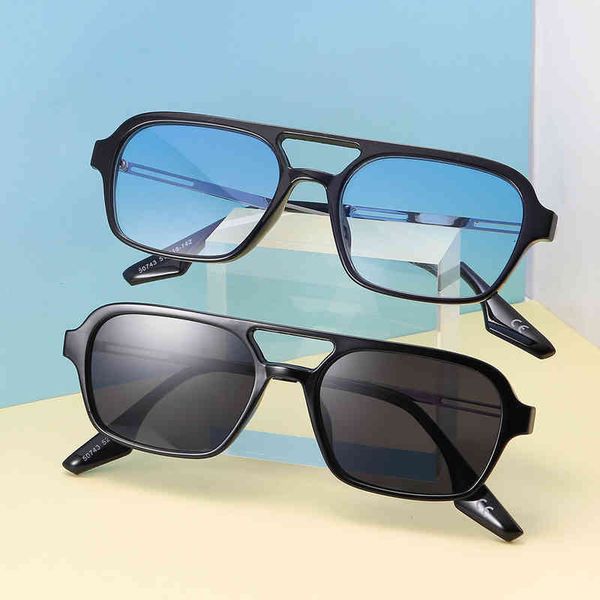 

sunglasses square metal frame fashion personality sunglasses full small glasses 5743 kwbk, White;black