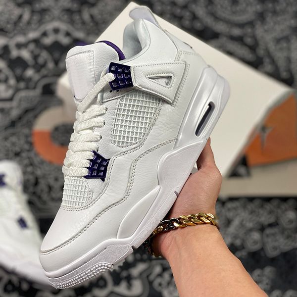 

designer shoes jumpman 4 court purple basketball classic luxurys designers design 4s running sneakers men sport trainers og box.