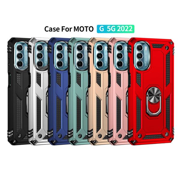 Casos de telefone de armadura à prova de choque capa de anel magnético para iPhone 14 13 mini 12Pro 11 Pro Max 8Plus LG Stylo 7 Aristo 6 Motorola G Stylus One Plus Nord N200 5G Factory Sale