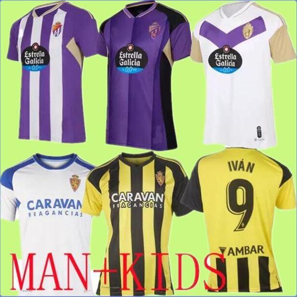 

soccer jerseys 22 23 real zaragoza valladolid fran gamez 2022 pombo kagawa football shirts kids away camiseta de futbol weissman fede sergi, Black;yellow