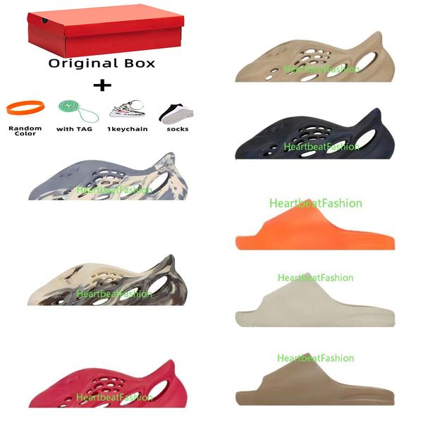 

2022 foam runner slipper mxt moon gray mx cream clay sport men women slippers shoes ochre vermillion mineral blue triple black slides design