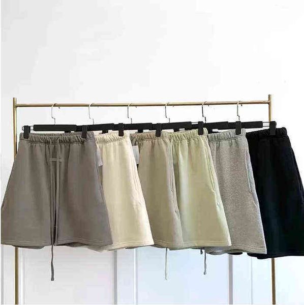 

designer men summer fog short pant cotton sports shorts panties fashion plain five-piece street length drawstring pants knee beach 20, White;black