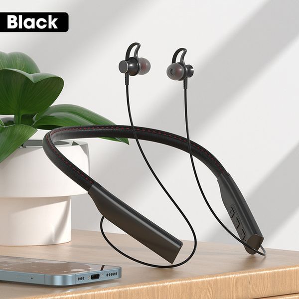 Bluetooth-Kopfhörer, magnetischer Kopfhörer, kabellos, zum Aufhängen am Hals, mit Mikrofon, Stereo-Sportkopfhörer, Bluetooth-Kopfhörer 5IE1P