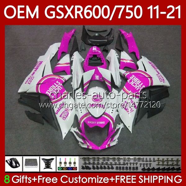 Einspritzverkleidungen für Suzuki GSXR 600 750 CC K11 750CC 600CC GSXR600 11 12 13 14 15 16 121No.105 GSXR-600 Lucky Pink GSXR750 2017 2018 2019 2020 2021 GSXR-750 11-21 Karosserie