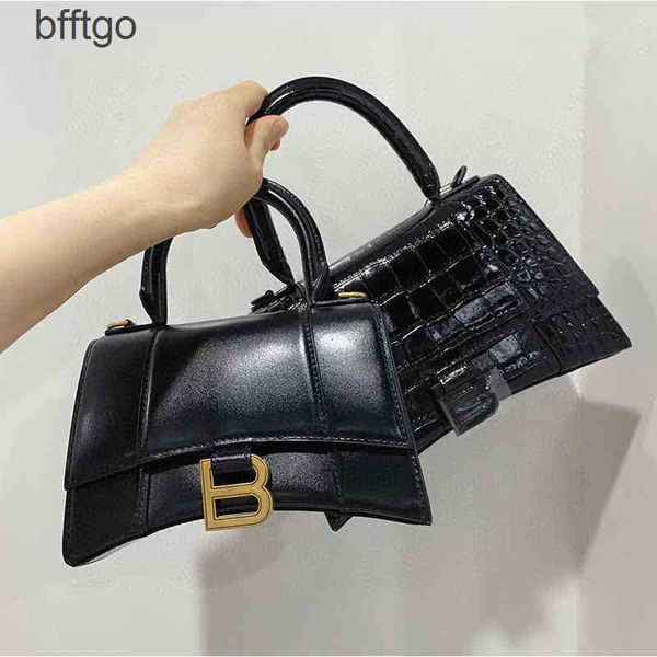 

handbags balencigas crossbody bags 2022 fashion b family high version women's crocodile hourglass one shoulder diagonal hand l88u