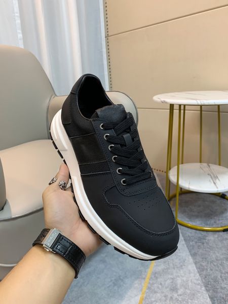 

2021 vintage suede boots casual shoes mens women calfskin sneakers fashion increasing platform shoe leather trainers 39-46 38-45 0520, Black