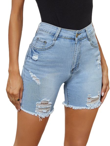 

raw hem ripped denim shorts q0jt#, White;black