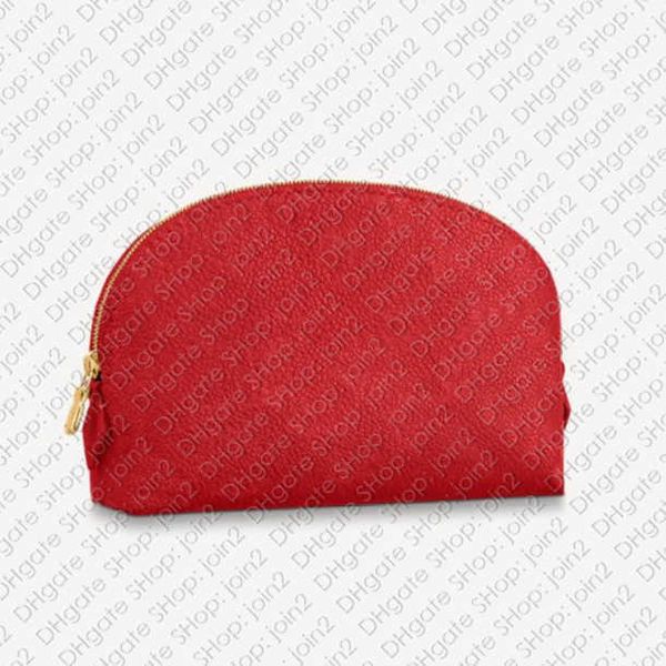 

m69414 cosmetic pouch pm gm designer women makeup beauty case toiletry toilet pouch dopp kit jewelry lipstick bag empreinte embossed leather
