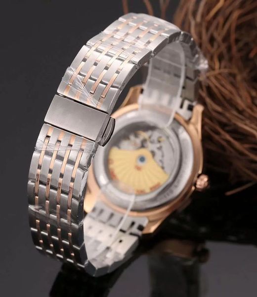 

watch factory supplier luxury wristwatches sapphire perpetual 41mm no date domed white dial automatic mechanical mens watches, Slivery;brown