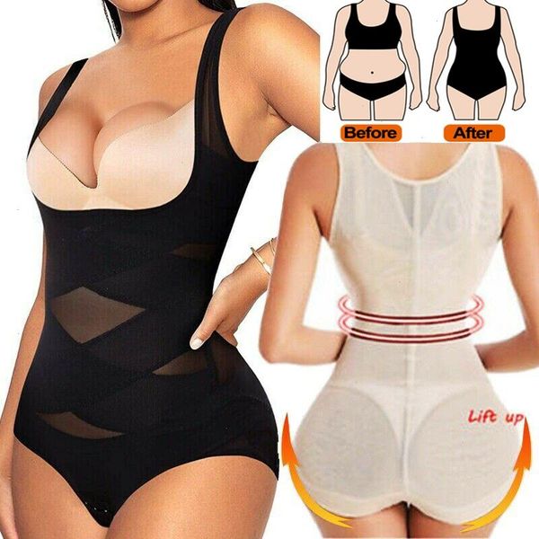 

women waist trainer body shaper butt lifter shapewear bodysuit belly control belt slimming pants underwear fajas colombianas top, Black;white