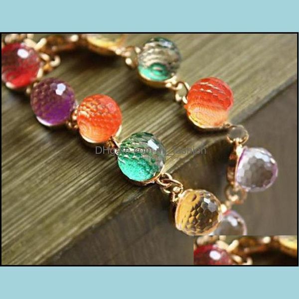 

charm bracelets bracelet bangle for women retro beads crystal gold bangles jewelry drop delivery 2021 mjfashion dhhva, Golden;silver