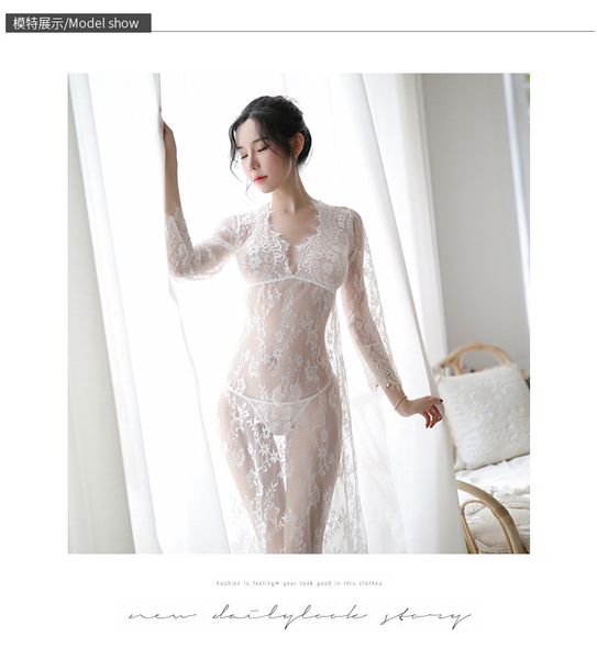 

pyjamas lace mesh hygj, Black;white