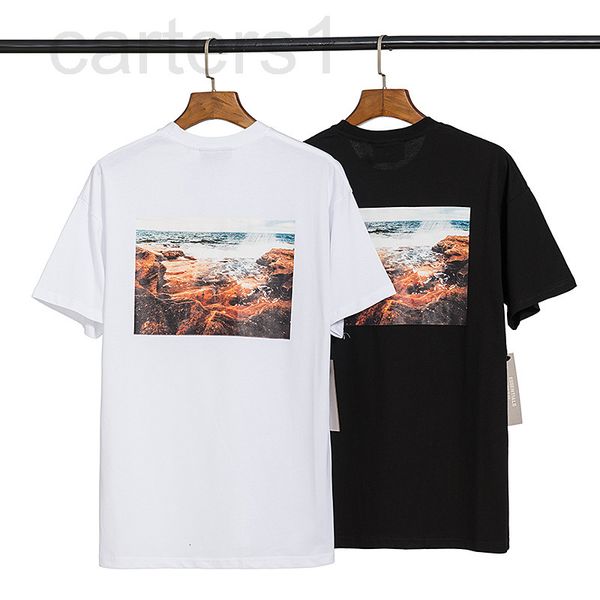 

men's plus size shorts designer brand fog double line ess new coastal reef printing scene pure cotton couple t-shirt high street leisur