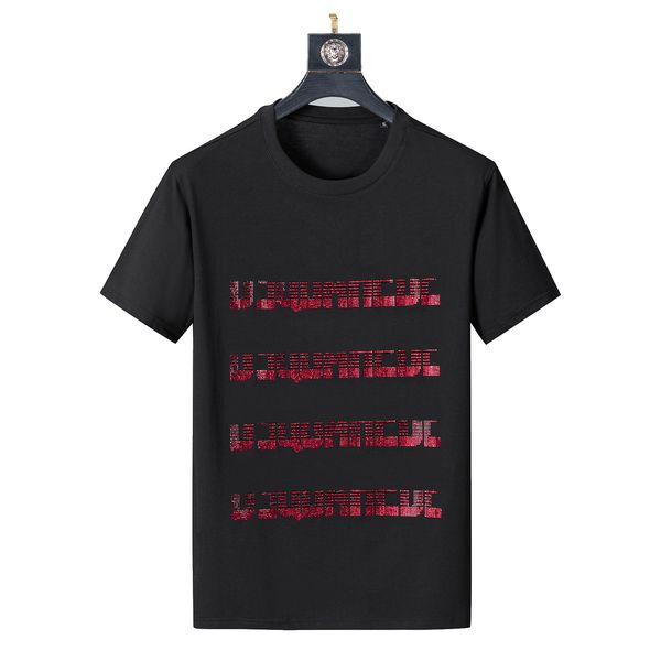 

2022s mens t-shirts 3d designer short sleeve t-shirt front and back printing fast drying anti wrinkle men classic luxury t-shirt m-4xl, White;black
