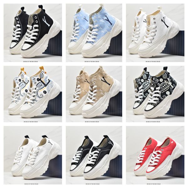 

luxury designer platform sneakers boston red big ball chunky canvas low casual shoes classic vintage trainers black white heighten jogging d