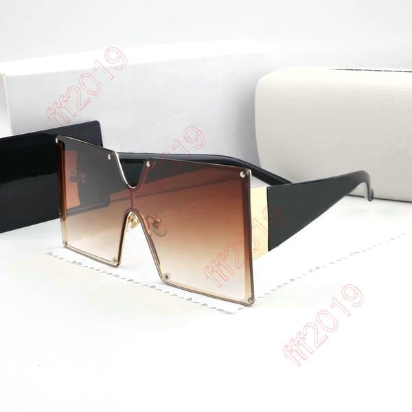 Frauen Männer Mode Sonnenbrillen Übergroße Quadratische Vintage Marke Design Sonnenbrille Trendy Fahren Outdoor Eyeware UV400 Großhandel Sheild Lunette De Soleil