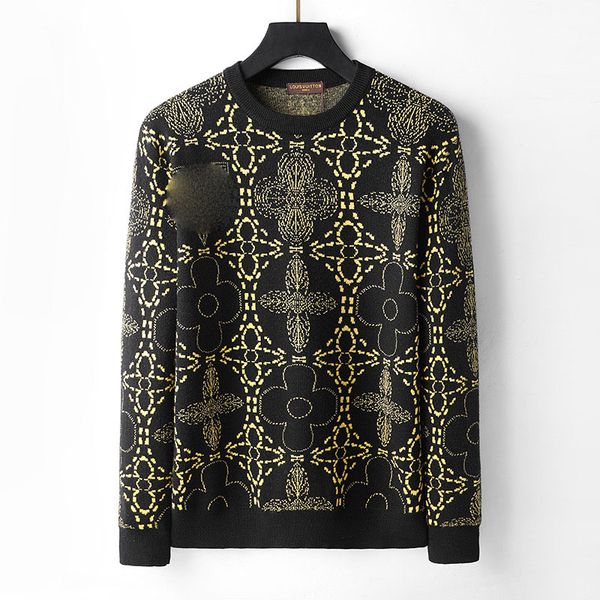 

21ss designer sweater luxury men and women gradient jacquard letters men's paris fashion t-shirt street long sleeves snake chaner sweat, White;black